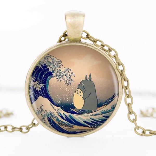 colgante de totoro oro